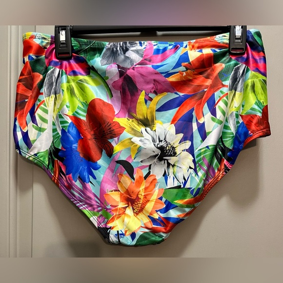 Swimsuits for All Size 16 Floral Swim Bottoms EUC - Picture 2 of 6